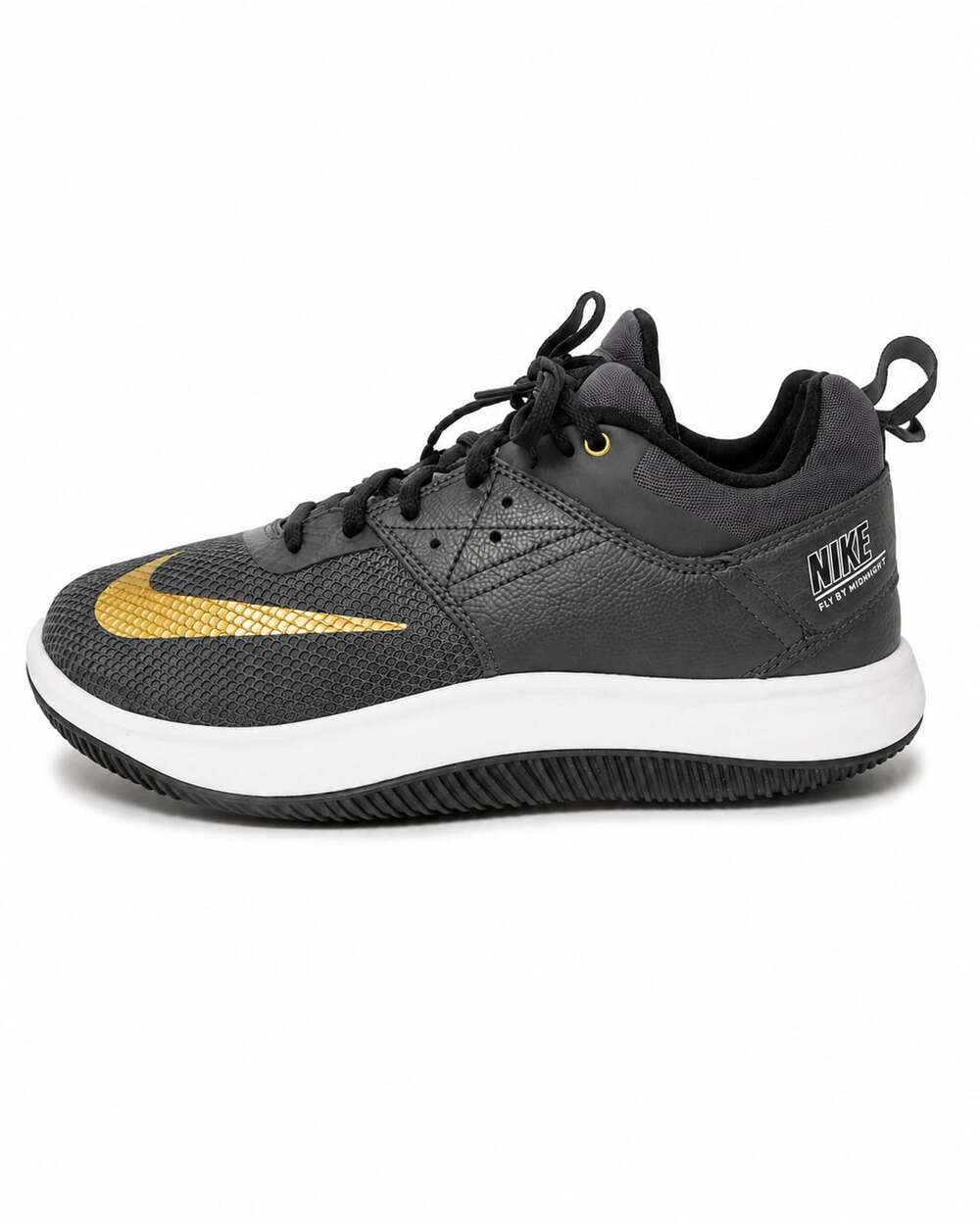 Nike Fly By Low II Basketball Shoes Grey and Gold AJ5902-002